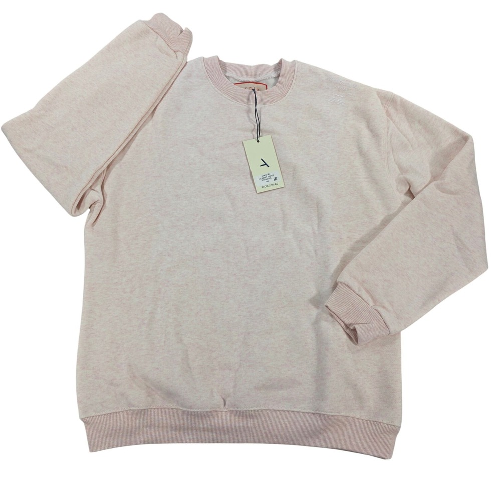 ATOIR‎ Sports Club Reset Oversized Crewneck Sweatshirt Pink Marle Size 4 Womens
